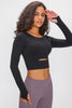 Millennia Long Sleeve Cropped Top With Sports Strap