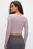 Millennia Long Sleeve Cropped Top With Sports Strap