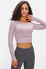 Millennia Long Sleeve Cropped Top With Sports Strap